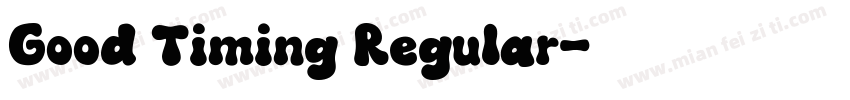 Good Timing Regular字体转换
